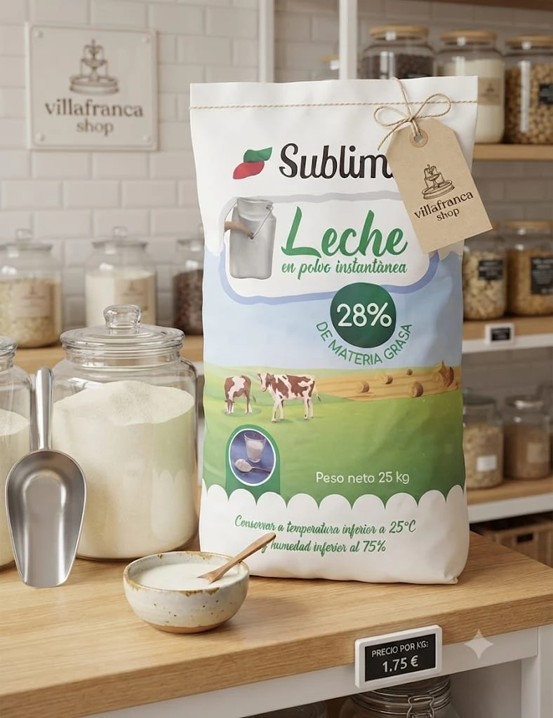 SACO 25 KG LECHE EN POLVO SUBLIME's foto | Villafranca Shop |  BizneCubano