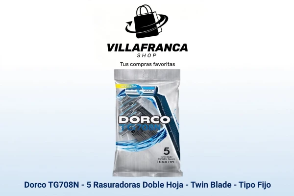 ESTUCHE 5 MAQUINILLA DE AFEITAR DORCO's foto | Villafranca Shop |  BizneCubano