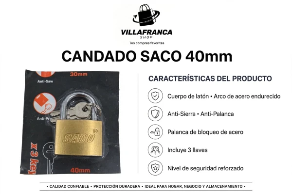 Candado Pequeño 8 cm's foto | Villafranca Shop |  BizneCubano