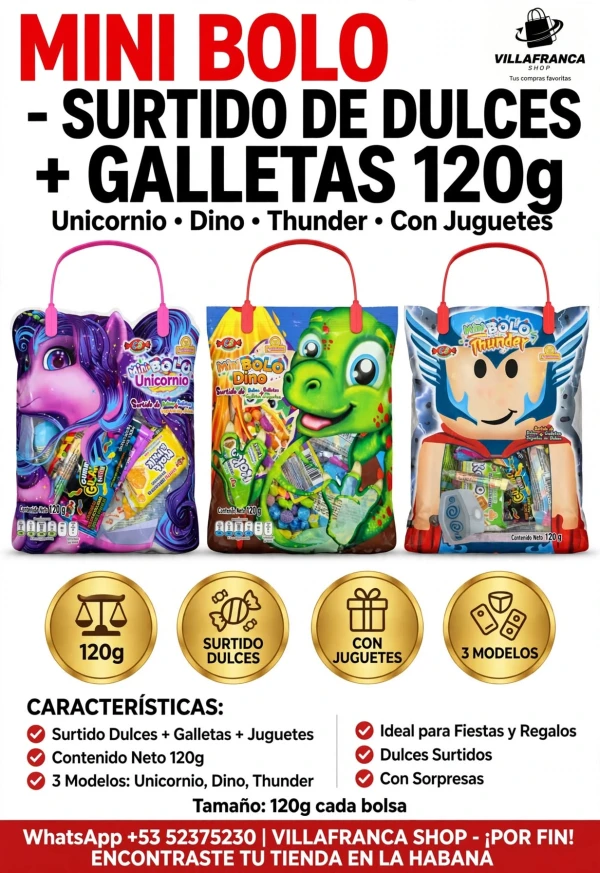 Bolsitas de Confituras Minibolo's foto | Villafranca Shop |  BizneCubano