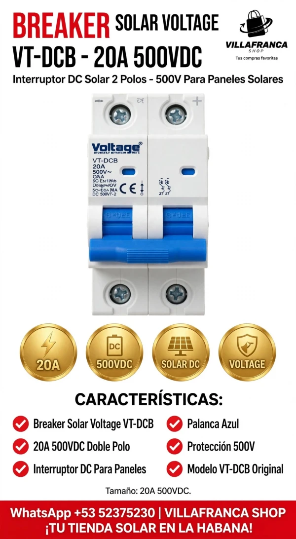 BREKER DOBLE 20A  CORRIENTE DIRECTA's foto | Villafranca Shop |  BizneCubano