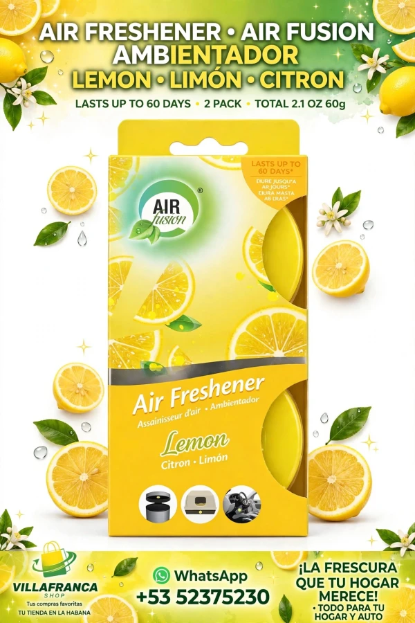 Ambientador tipo capsula limon x2's foto | Villafranca Shop |  BizneCubano