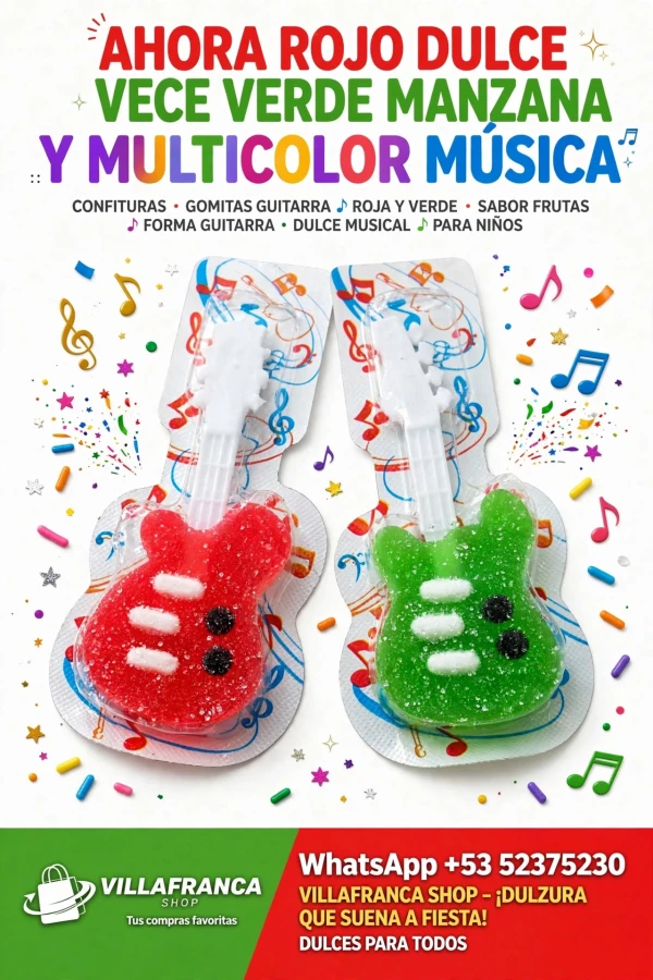 Gomitas Guitarritas's foto | Villafranca Shop |  BizneCubano