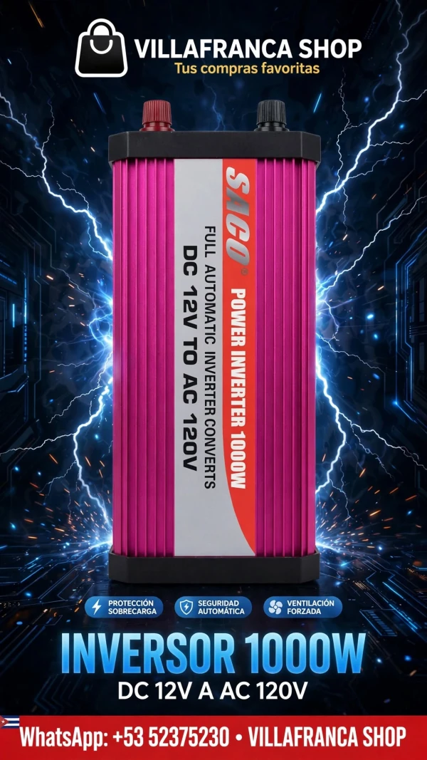 Inversor 12 a 110v 1000w's foto | Villafranca Shop |  BizneCubano