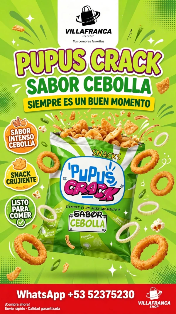 Aros de cebolla Pupus Crack's foto | Villafranca Shop |  BizneCubano