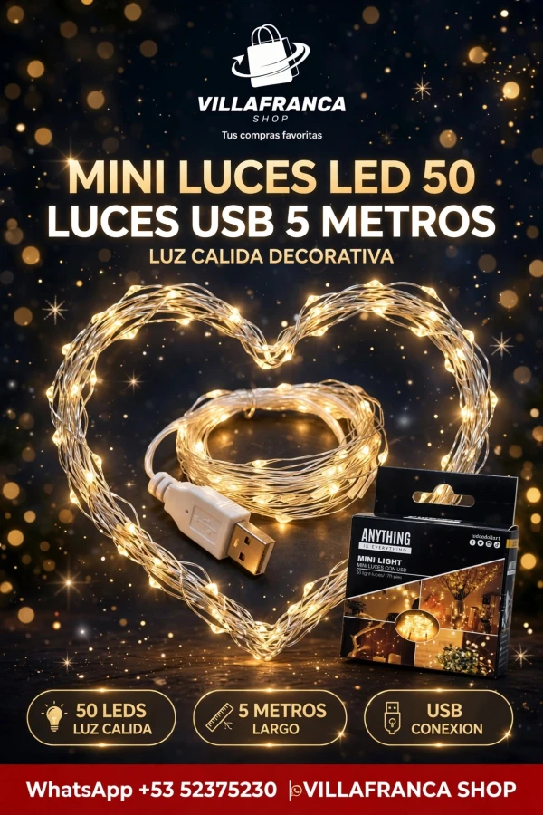 Miniluces led 5M's foto | Villafranca Shop |  BizneCubano