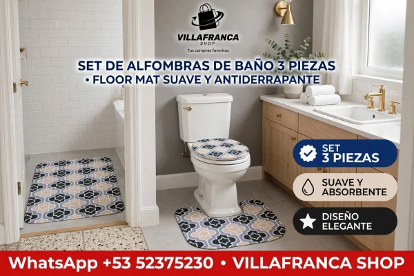 Juego Alfombras de Baño's foto | Villafranca Shop |  BizneCubano