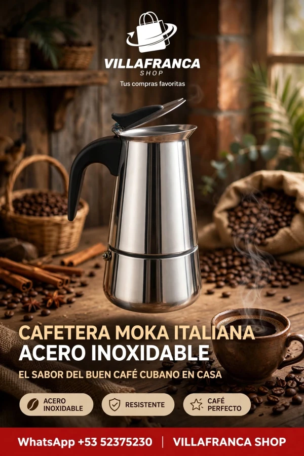 Cafetera Moka 6 tazas's foto | Villafranca Shop |  BizneCubano