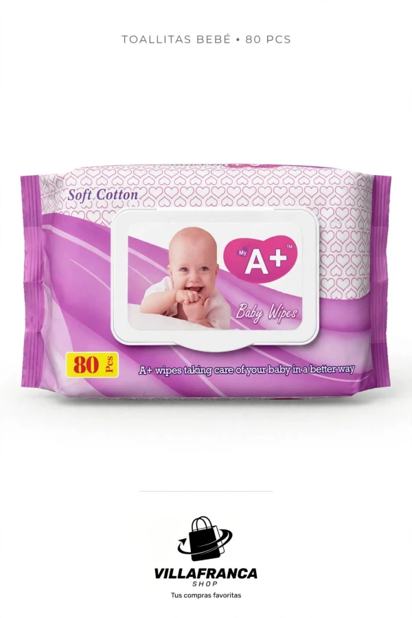 Toallitas Humedas 80 U A+'s foto | Villafranca Shop |  BizneCubano
