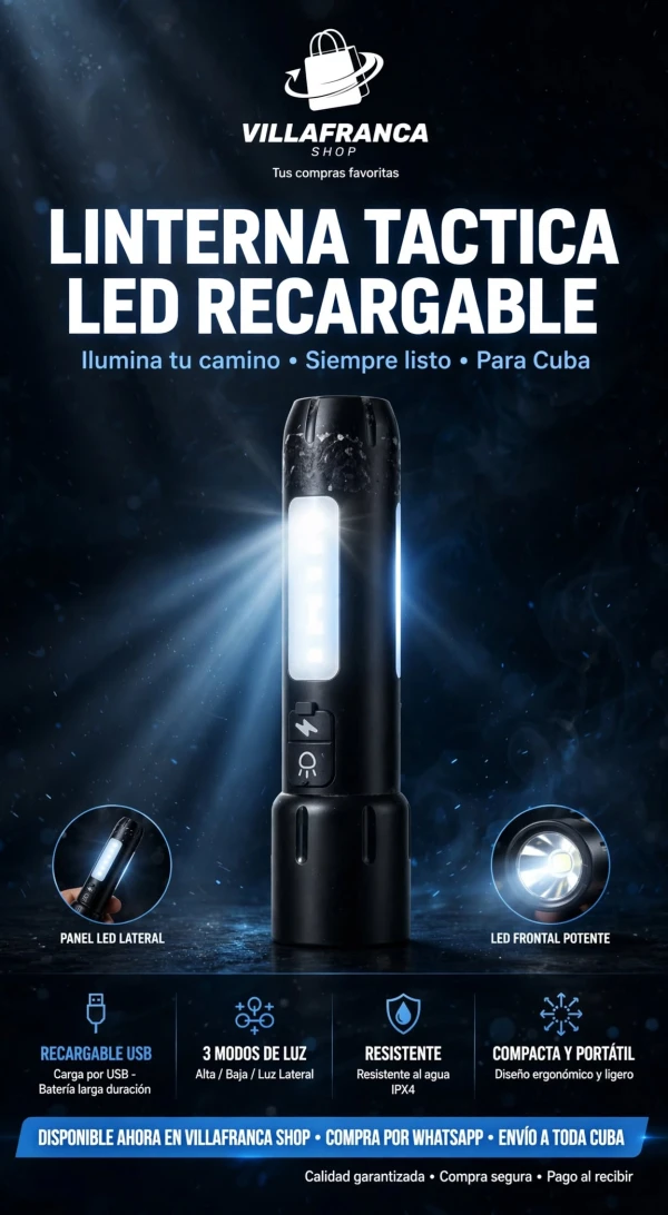Linterna led Recargable's foto | Villafranca Shop |  BizneCubano