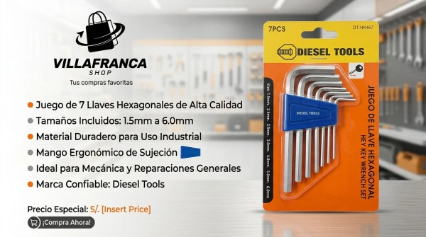 Set de llaves Exagonal's foto | Villafranca Shop |  BizneCubano