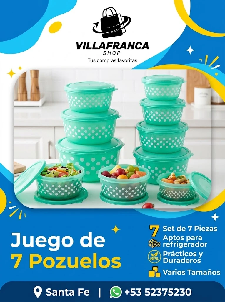 Set de 7 Pozuelos's foto | Villafranca Shop |  BizneCubano