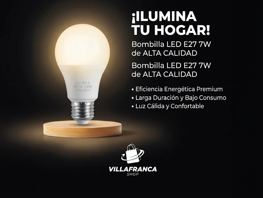 Bombillo 7W's foto | Villafranca Shop |  BizneCubano