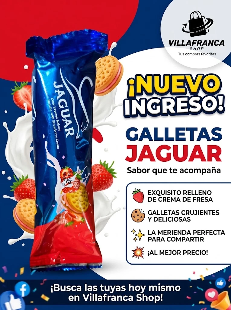 Galletas Jaguar Fresa's foto | Villafranca Shop |  BizneCubano