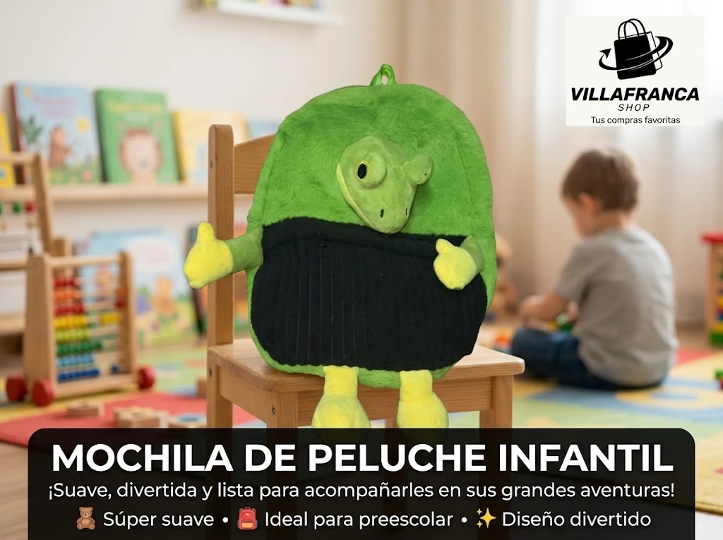 Mochila Peluche Infantil Rana's foto | Villafranca Shop |  BizneCubano