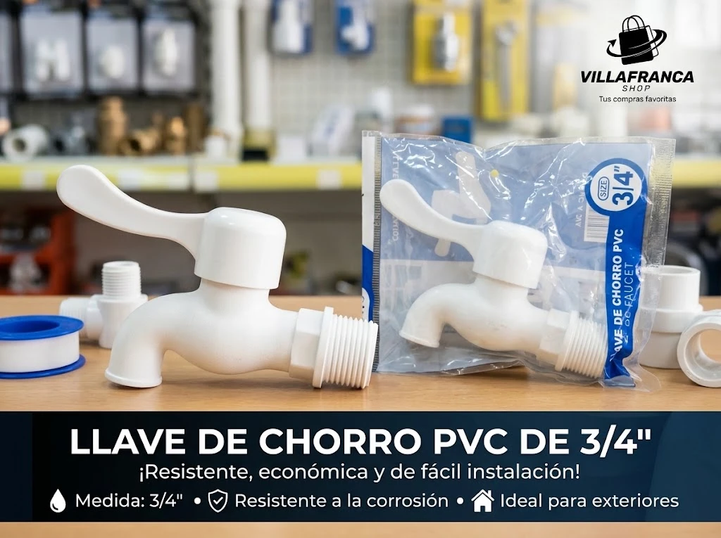 Llave de Agua Plastica 3/4 pulgada's foto | Villafranca Shop |  BizneCubano