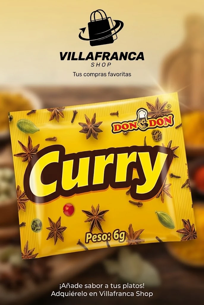 Curry en polvo 6g's foto | Villafranca Shop |  BizneCubano
