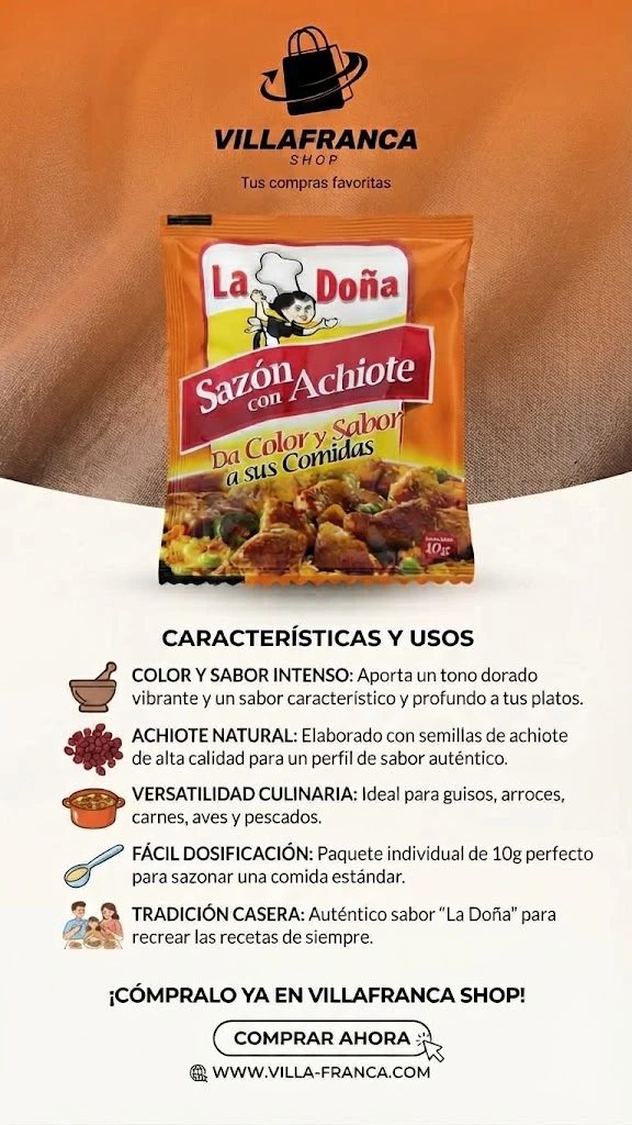 Sazon con Achiote 10g's foto | Villafranca Shop |  BizneCubano
