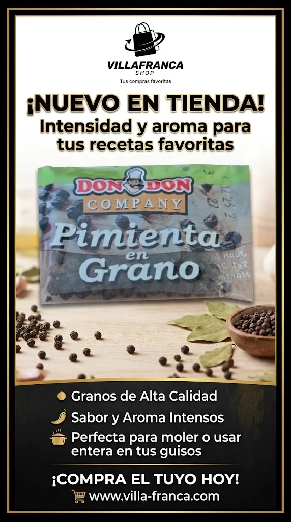 Pimienta en grano 5g's foto | Villafranca Shop |  BizneCubano