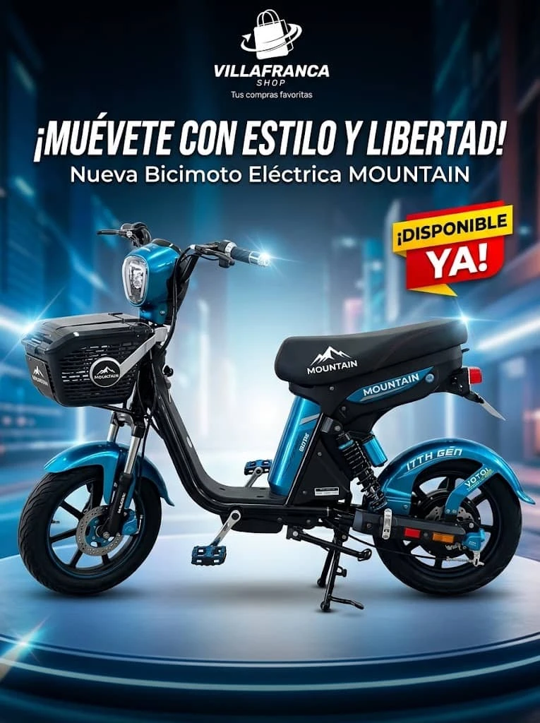 Bicimoto Mountain 3000w 50Ah  ( azul )'s foto | Villafranca Shop |  BizneCubano