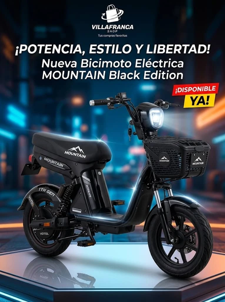 Bicimoto Mountain 3000w 50Ah.  ( Negra )'s foto | Villafranca Shop |  BizneCubano